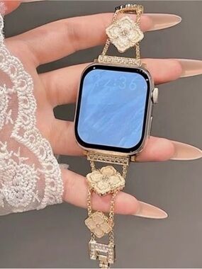 Gold Floral Crystal Strap
Smartwatch Bracelet 38mmr-
49mm straps